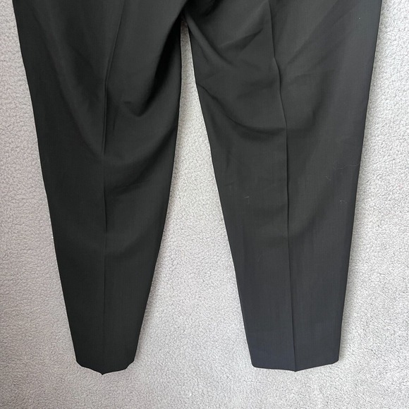Incotex Dress Pants Mens 36x31 Black Straight Leg Super 120s Wool Flat Front‎ - Picture 11 of 14